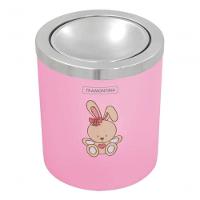 Recipiente Multiuso Com Tampa Basculante Rosa 5 Litros - 1