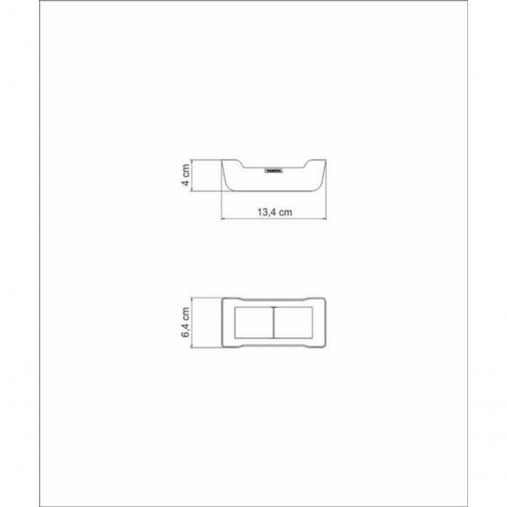 Porta Sachês Tramontina Em San Com Divisória Quadrata - 3