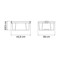 Caixa Organizadora Tramontina Camurça Em Polipropileno Office 17 Litros - 5