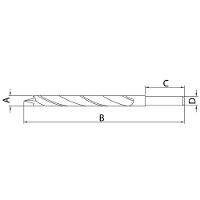 Broca Para Madeira 5x85mm 3-16" - 3