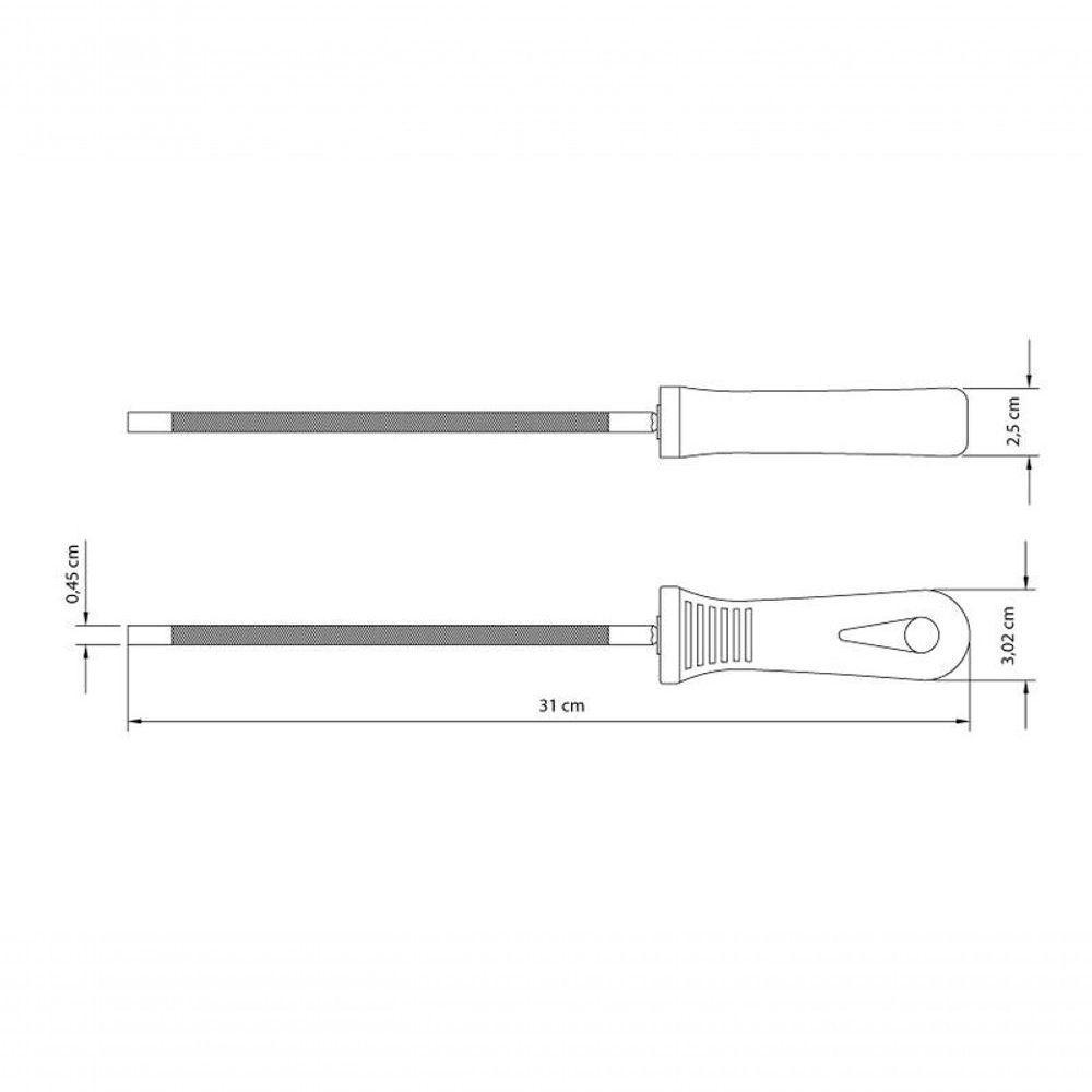 Lima Para Motosserra Tramontina Master 3-16" Em Aço Carbono Com Cabo Injetado - 2