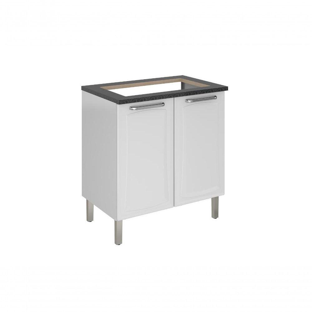 Balcão Cozinhas Itatiaia Tarsila Para Cooktop 4 Bocas - 2 Portas - Branco - 2