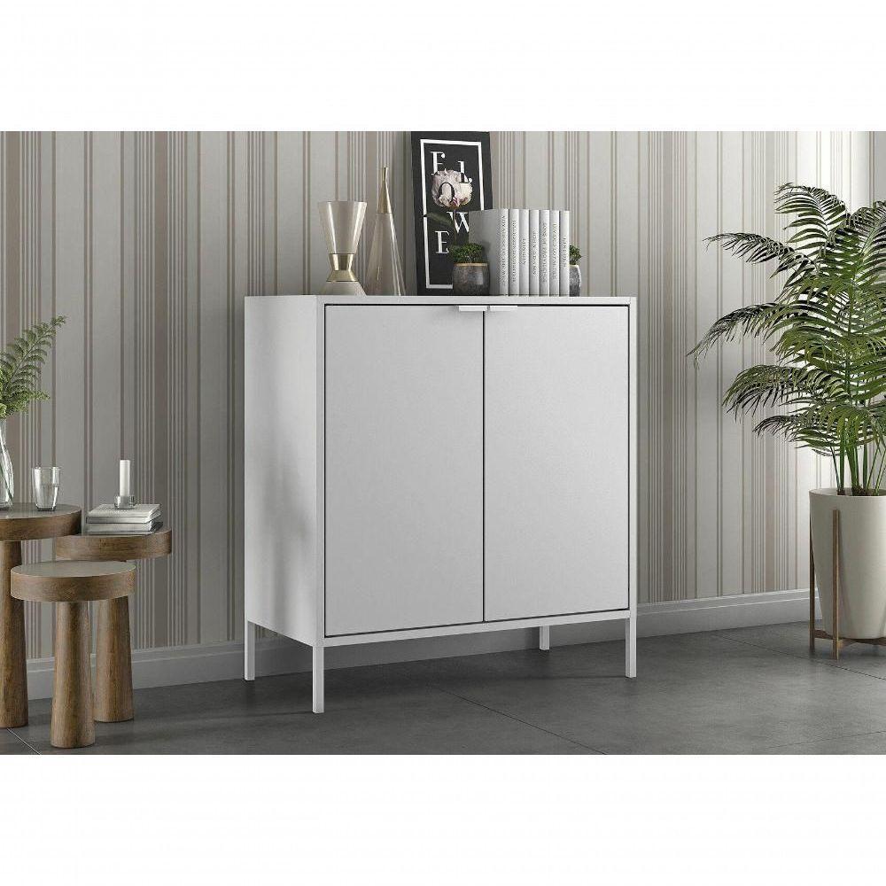 Balcão Alto Multiúso Itatiaia Smart - 2 Portas - Branco Matte - 2