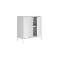 Balcão Alto Multiúso Itatiaia Smart - 2 Portas - Branco Matte