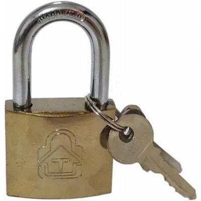 Cadeado 38mm Com 3 Chaves Tri-angle Dourado