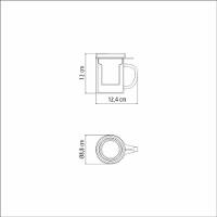 Caneca De Vidro Tramontina Com Infusor De Chá 350ml - 4