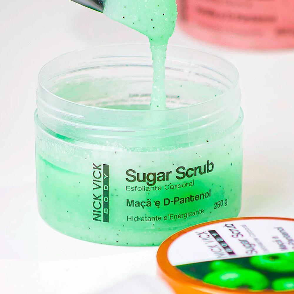 Esfoliante Corporal Sugar Scrub Nick Vick Body Maça Verde 250g - 5