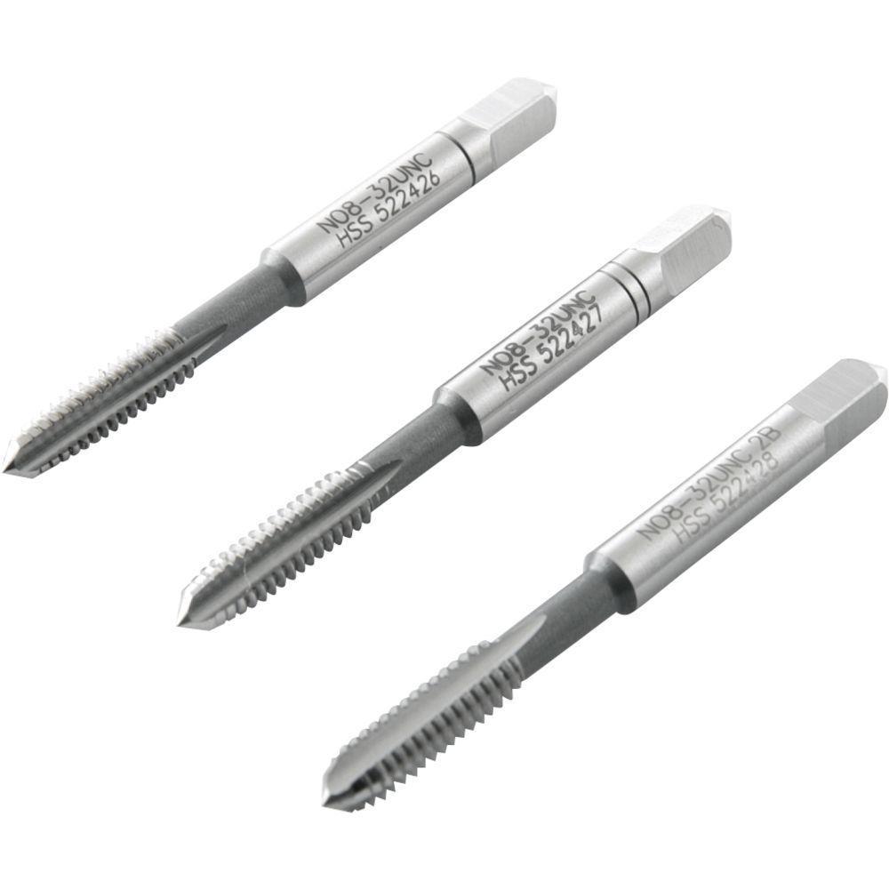 Macho Manual Aço Rápido Nº 8 5-32'' Unc Jogo C- 3 Pçs Vonder - 1