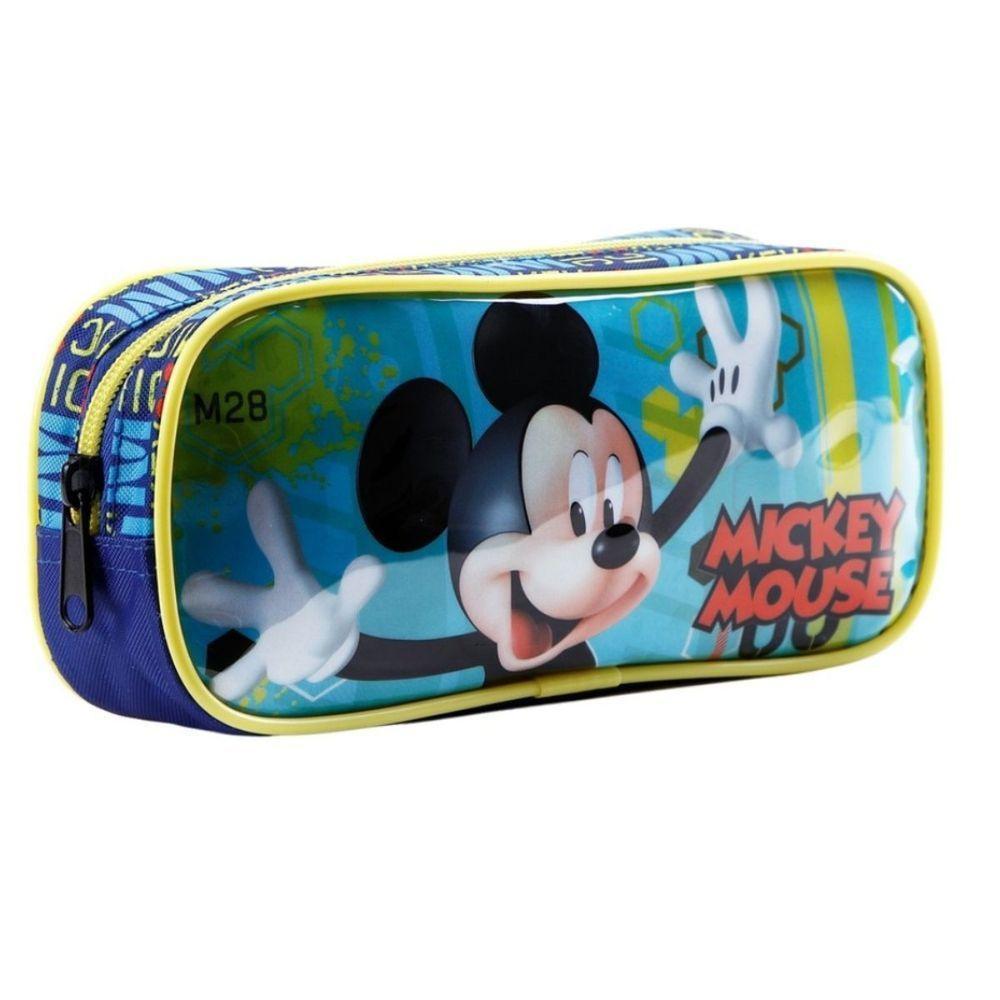 Estojo Simples Mickey Mouse Disney Escolar Infantil Xeryus - 2
