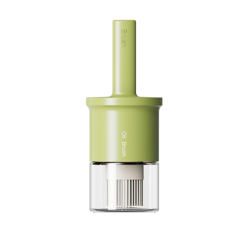 Pote De óleo Moderno Para Cozinha Com Pincel De Silicone - Verde - 1