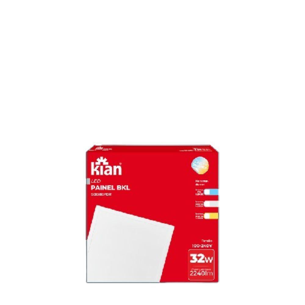 Kit 10 Painéis Sobrepor Bkl 32w Quadrada 40x40 Bivolt Kian Cor:branca Fria 6500k - 2