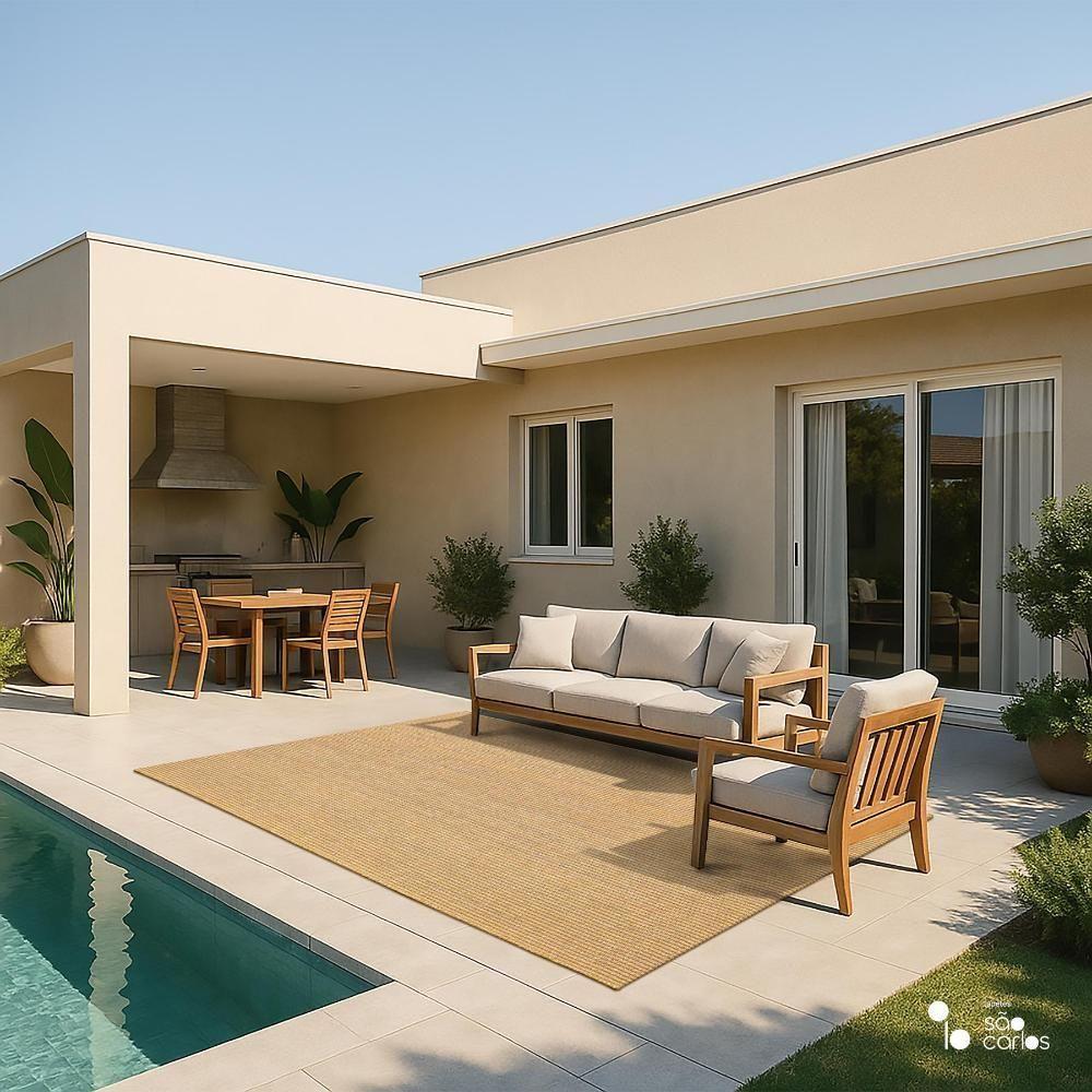 Tapete Elemento Jataba 200x300cm Tapetes São Carlos - 1