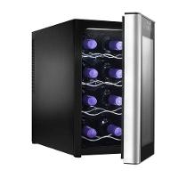 Adega Electrolux 8 Garrafas 1 Porta Preta Acabamento Em Alumínio (acb08) - Bivolt Bivolt - 8