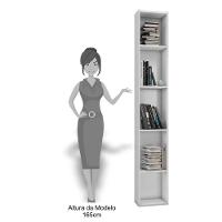 3 Estantes Multiuso 4 Prateleiras Janaína Branco Ajl Móveis - 3