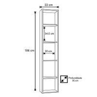 3 Estantes Multiuso 4 Prateleiras Janaína Branco Ajl Móveis