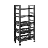 Suporte Microondas Bebedoouro Estante 5 Prateleiras Carrinho Organizador Rack Portatil 5 Andares Armario Cozinha Varanda - 7