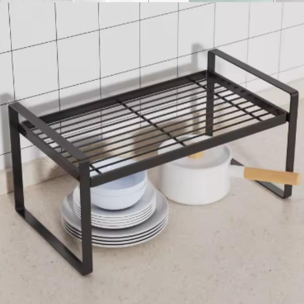Organizador Armario Bancada Estante Multiuso Prateleira Metal Suporte Guarda Roupa Rack Cozinha Banheiro Escritorio Mesa - 3