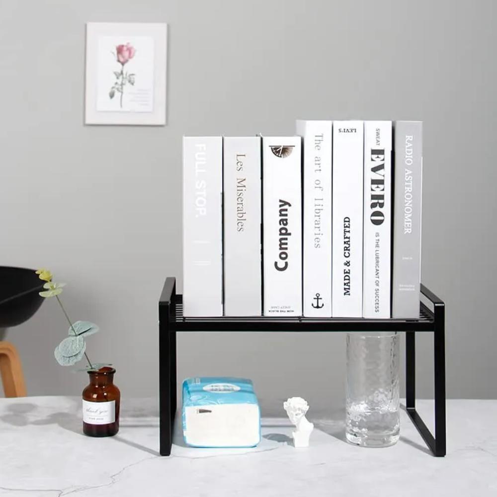 Organizador Armario Bancada Estante Multiuso Prateleira Metal Suporte Guarda Roupa Rack Cozinha Banheiro Escritorio Mesa - 6