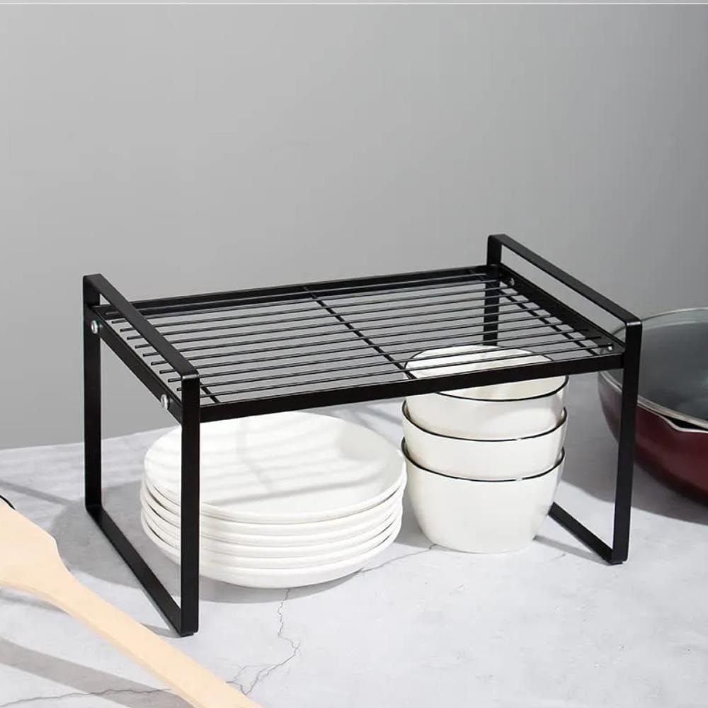 Organizador Armario Bancada Estante Multiuso Prateleira Metal Suporte Guarda Roupa Rack Cozinha Banheiro Escritorio Mesa - 8