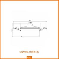 Caçarola Turim Alumínio Chumbo Antiaderente 2,0l + Wok Loreto 3,6l + Utensílios Ability + Tábua E Facas - 5