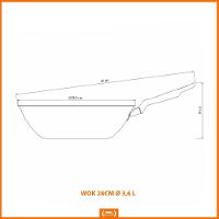 Caçarola Turim Alumínio Chumbo Antiaderente 2,8l + Faqueiro Ipanema Branco 24pc + Wok Loreto 3,6l - 9