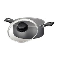 Caçarola Turim Alumínio Chumbo Antiaderente 2,8l + Faqueiro Ipanema Azul 24pc + Wok Loreto 3,6l - 9