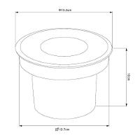 Embutido De Solo Led Nordecor Senf 6851 20W 24° Alto Irc 90 Preto 2700K Luz Amarela 2700K - Luz Amarela - Preto - 5