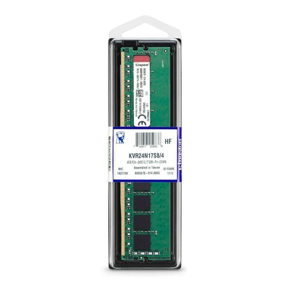 Memória Desktop 4gb Ddr4 2400mhz Kingston Kvr24n17s8-4 - 3