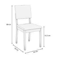 Conjunto Sala De Jantar Dora Em Madeira Maciça 6 Cadeiras Boucle Cinza - 3
