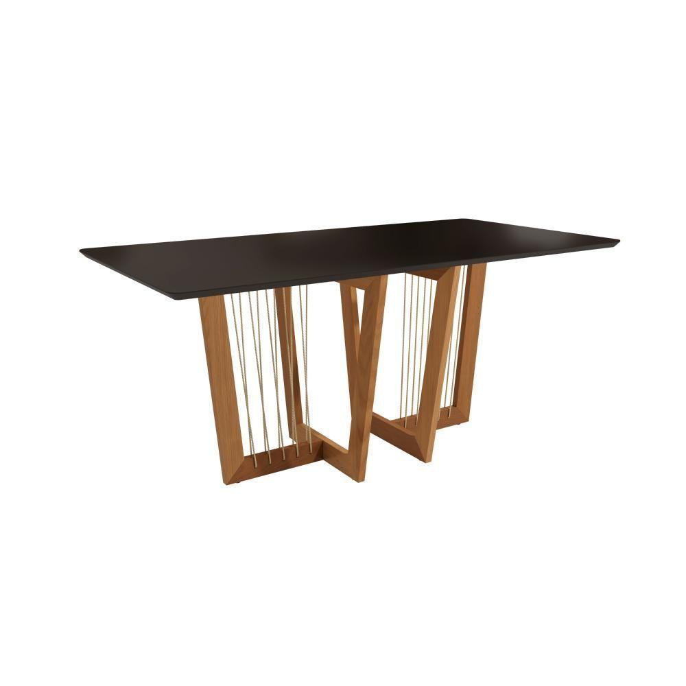 Conjunto Sala De Jantar Dora Em Madeira Maciça 6 Cadeiras Linho Fendi - 3