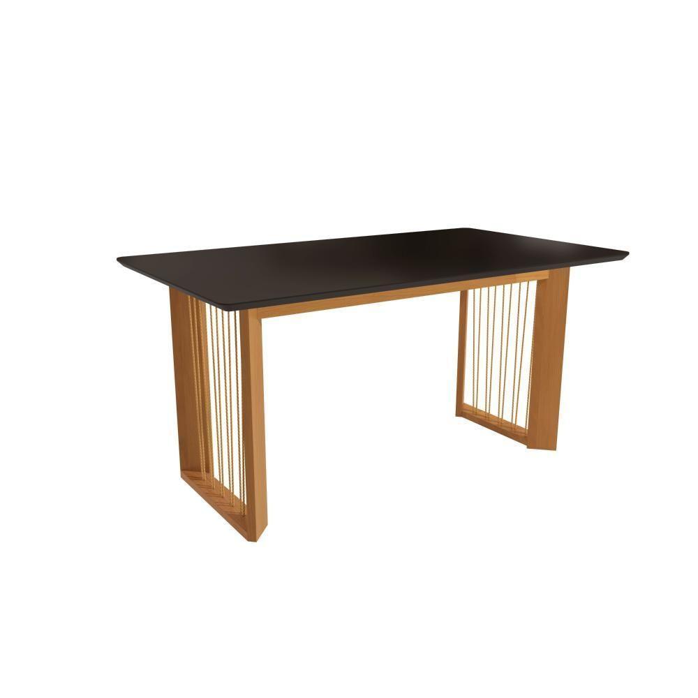 Conjunto Sala De Jantar Dora Em Madeira Maciça 6 Cadeiras Linho Fendi - 8