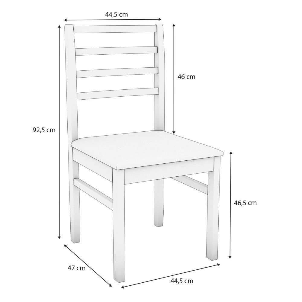 Conjunto Sala De Jantar Elisa Em Madeira Maciça 6 Cadeiras Boucle Bege - 5