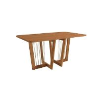 Conjunto Sala De Jantar Lina Em Madeira Maciça 6 Cadeiras Boucle Bege - 3