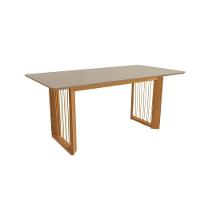 Conjunto Sala De Jantar Lina Em Madeira Maciça 6 Cadeiras Boucle Cinza - 7