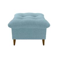 Conjunto P/ Sala Montreal 1 Poltrona Decorativas E 1 Puff Bouclê Azul - Matrix - 6