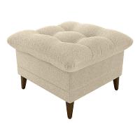 Conjunto P/ Sala Montreal 1 Poltrona Decorativas E 1 Puff Bouclê Natural - Matrix - 5