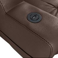 Poltrona Cherokee 1 Lugar Reclinagem Automática E Porta Copo Corano Marrom - Matrix - 3