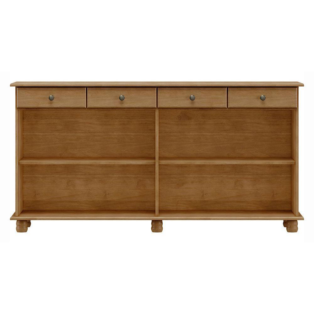 Balcão Para Cozinha 4 Portas E 4 Gavetas Freijó Rubi Madeira Pinus - Finestra - 3