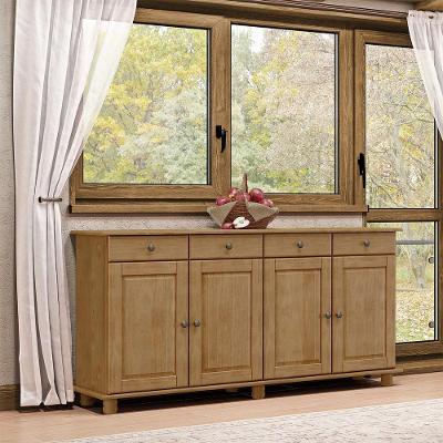 Balcão Para Cozinha 4 Portas E 4 Gavetas Freijó Rubi Madeira Pinus - Finestra