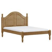 Cama De Casal Queen 214cm X 170cm Com Pés Torneados Freijó Ouro Madeira Pinus - Finestra