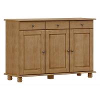 Balcão Para Cozinha 3 Portas E 3 Gavetas Freijó Rubi Madeira Pinus - Finestra - 2