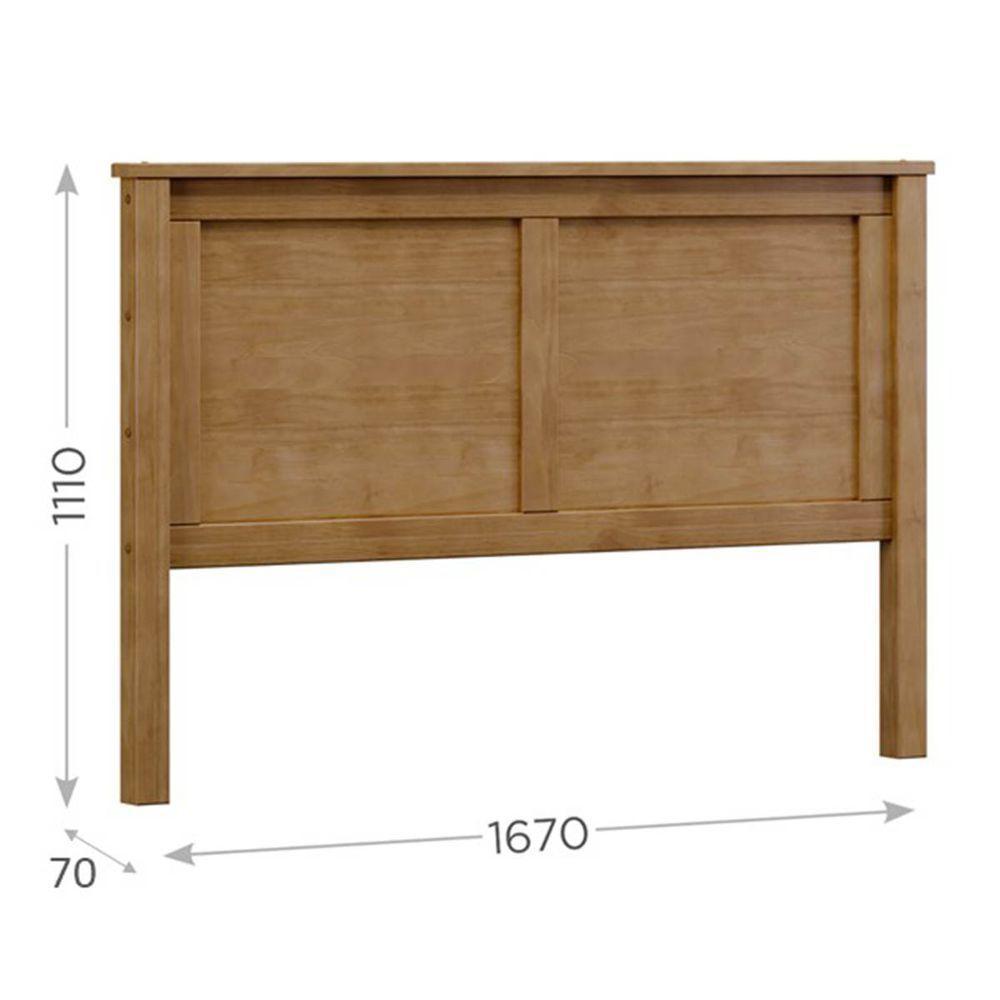 Cabeceira Casal Para Cama Box Freijó Topázio Madeira Pinus - Finestra - 2