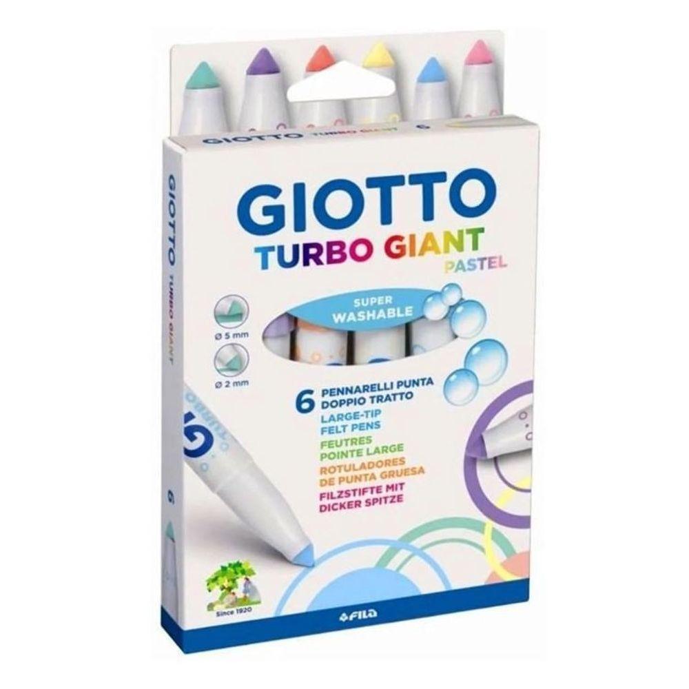 Caneta Hidrográfica Turbo Giant Giotto 6 Cores - 1