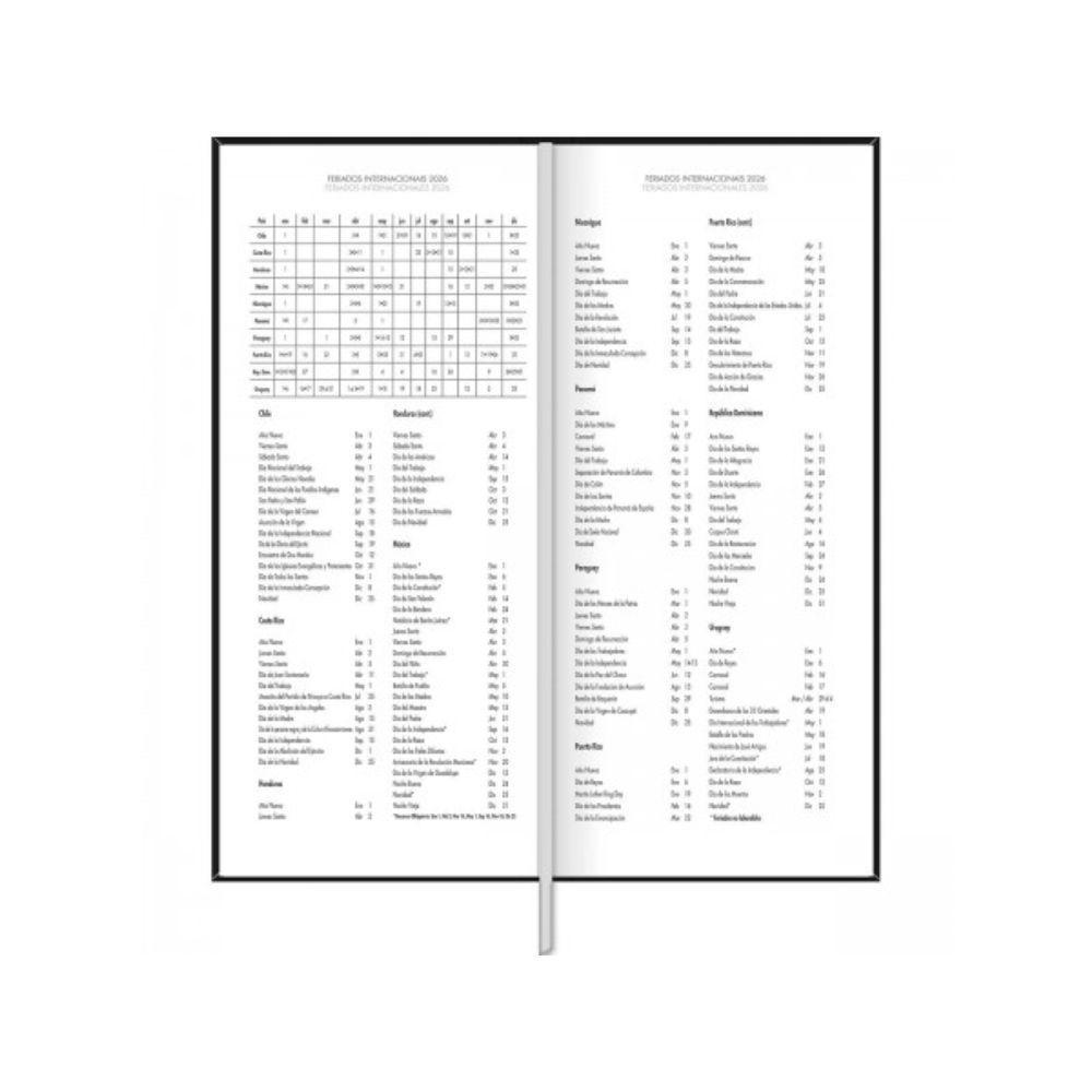 Agenda 2026 Executiva Costurada Diário M8 12,3x27,5cm Comercial Tilibra - 4