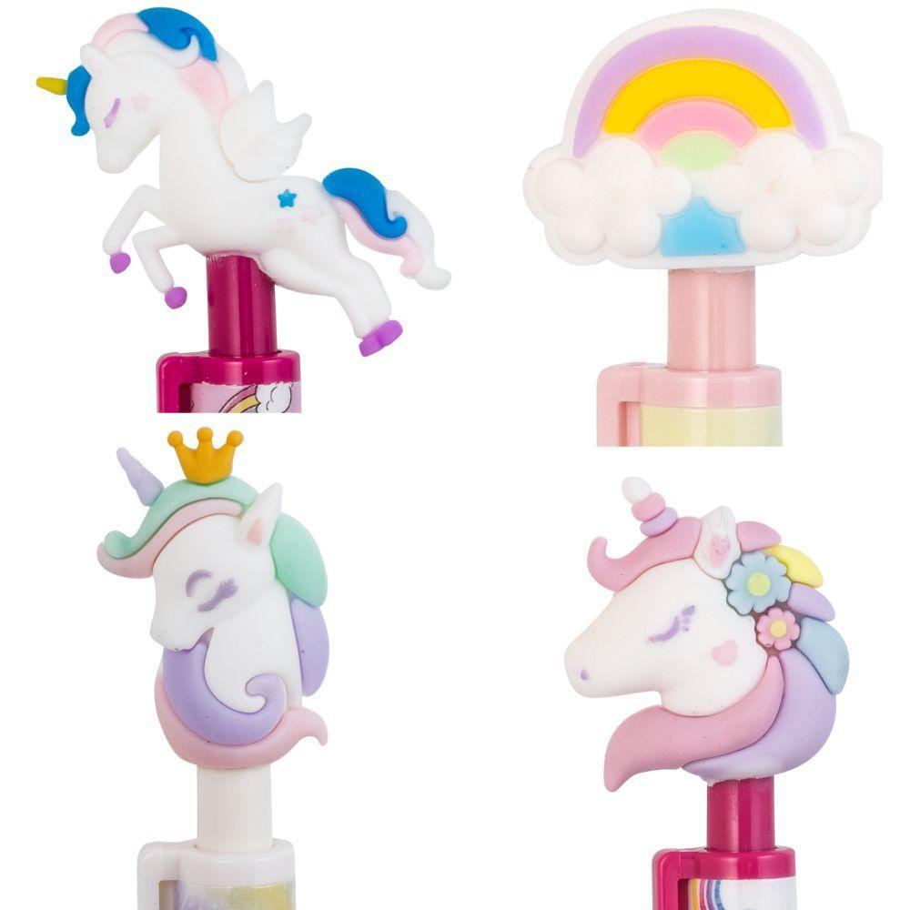 Lapiseira 0.7 Unicorn Ponteira Divertida Brw Pink E Lilás - 4
