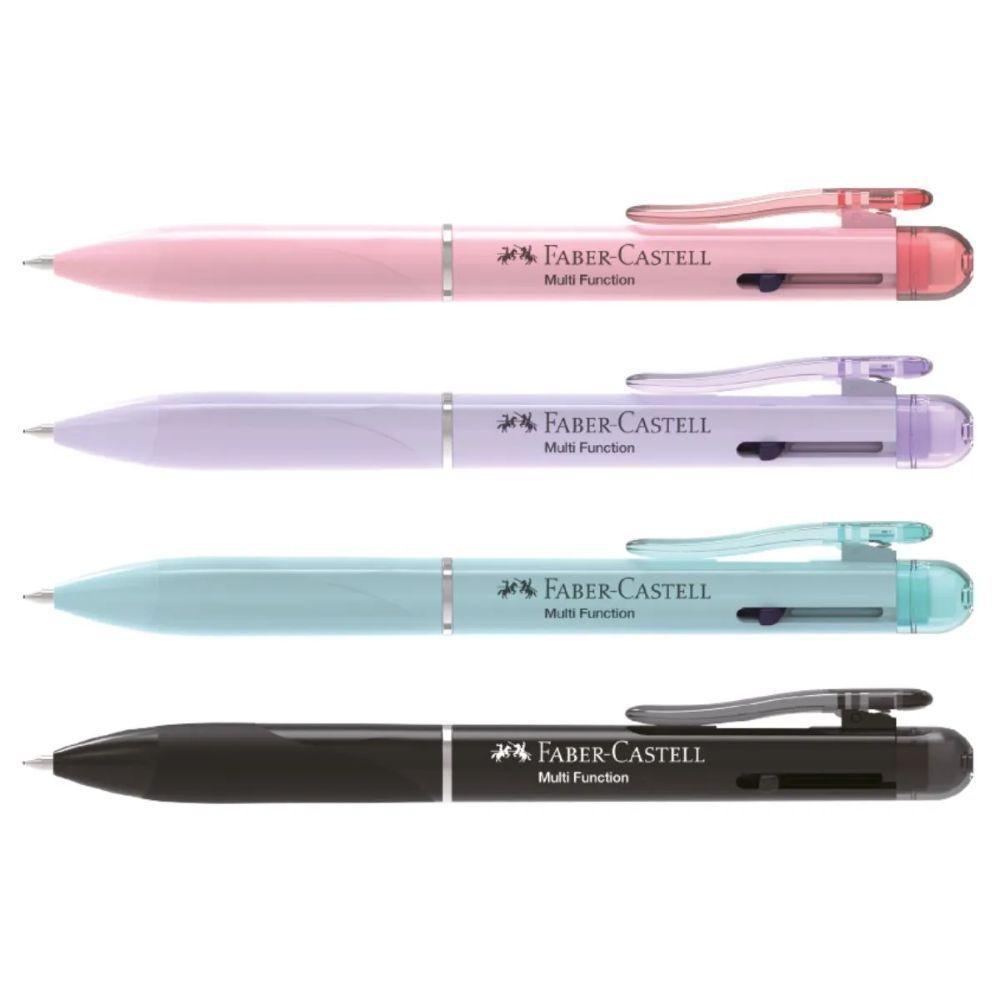 Lapiseira E Caneta Poly Multifunções 3 Em 1 Faber-castell Rosa - 3