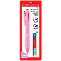 Lapiseira E Caneta Poly Multifunções 3 Em 1 Faber-castell Rosa - 2