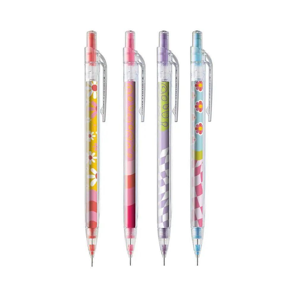 Lapiseira 0.7mm Com Borracha Dopamina Holic Tris Pessego - 2