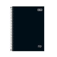 Caderno Espiral Pequeno 1/4 Capa Dura 80 Folhas Zip Tilibra Preto - 1