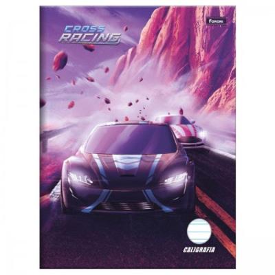 Caderno De Caligrafia Brochura Capa Dura Cross Racing 40 Folhas Foroni
